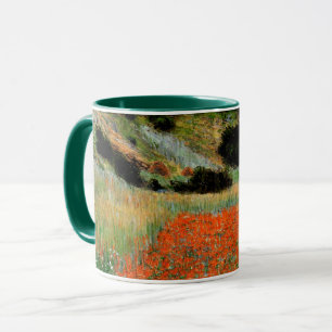 Monet - Vallmoåkrar i en sänka nära Giverny Mugg