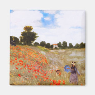 Monet vallmomagnet magnet
