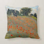 Monet vallmor kudder kudde<br><div class="desc">MONET-VALLMOR A specificerar från Claude Monet Les Coquelicots en Agenteui. Ett intryck av en back av vallmor i söderna av frankriken.</div>