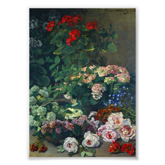 Monet Vår blommor Fototryck (Framsidan)