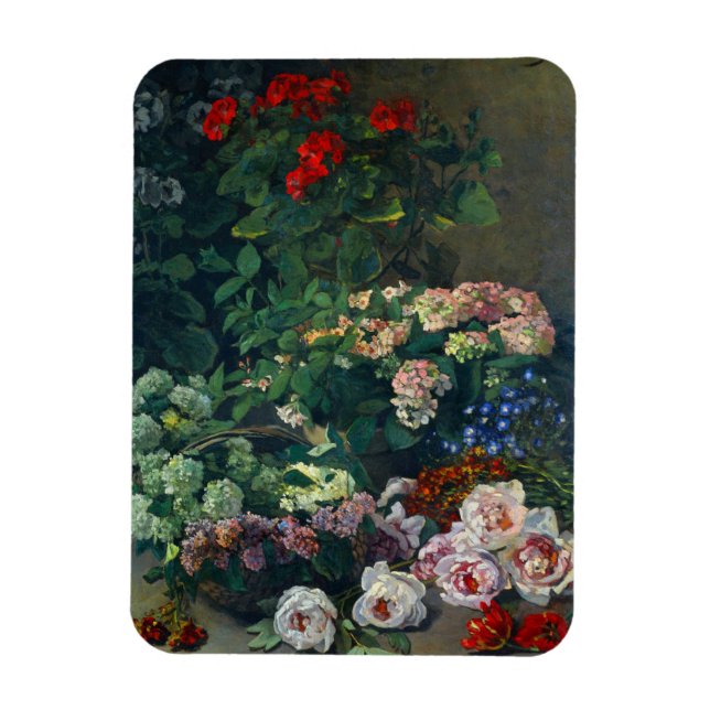 Monet Vår blommor Magnet (Vertikal)