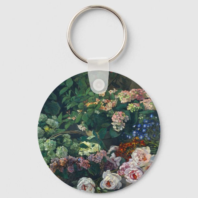 Monet Vår blommor Nyckelring (Framsida)