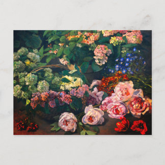 Monet Vår blommor Vykort