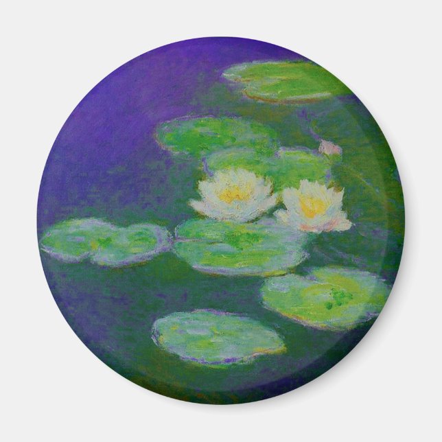 Monet Vatten Lilies 1897 Magnet (Framsidan)