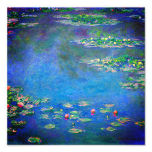 Monet Vatten Lilies 1906 Fototryck