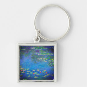 Monet Vatten Lilies 1906 Fyrkantig Silverfärgad Nyckelring