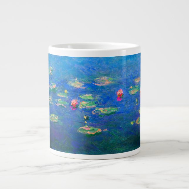 Monet Vatten Lilies 1906 Jumbo Mugg (Framsidan)