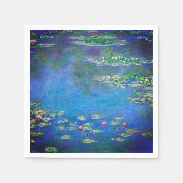 Monet Vatten Lilies 1906 Pappersservett (Framsidan)