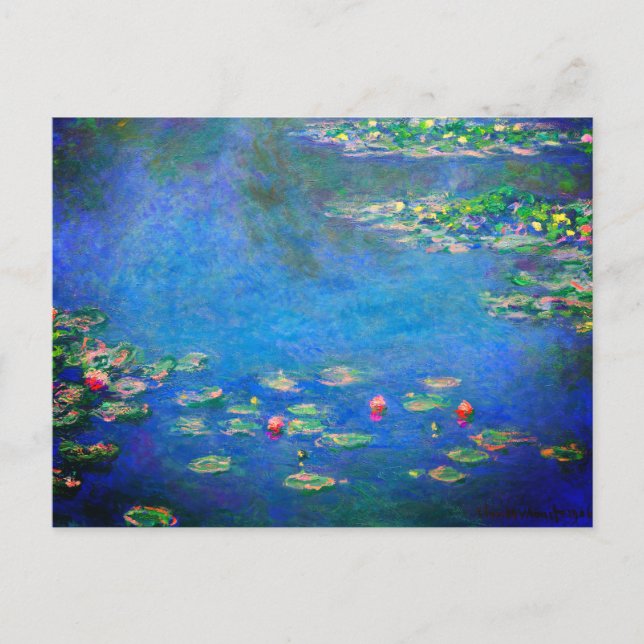 Monet Vatten Lilies 1906 Vykort (Framsida)