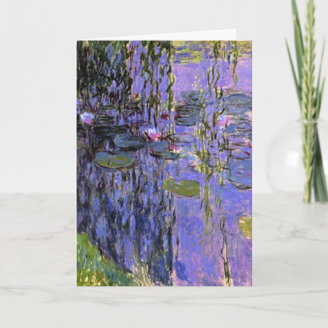 Monet - Vatten Lilies, 1916-1919, lavender Kort (Framsida)