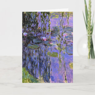 Monet - Vatten Lilies, 1916-1919, lavender Kort