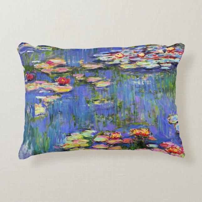 Monet - Vatten Lilies, 1916, accent Pillow Prydnadskudde (Framsidan)