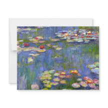 Monet Vatten Lilies 1916 års inbjudningar