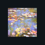 MONET VATTEN LILIES 1916 brite Stretched Canvas Ar<br><div class="desc">Fransk Impressionistisk målare, Claude Monet, målade denna Vatten Lilies - 1916, ursprungligen som en olja på målarduk från sin egen bakgård i tidigt 1900-talets Frankrike. Eftersom han var 76 år gammal när han målade upp vatten-dammskapandet, gick Monets katarakter framåt och ändrade hans uppfattning om färg. Ju värre hans katarakter blev,...</div>