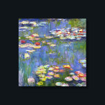 Monet Vatten Lilies 1916 Canvastryck<br><div class="desc">Monet Vatten Lilies 1916 Canvas Wrap. Oljemålning på arbetsyta från 1916. Franskens imponerande Claude Monet är fortfarande berömd och älskad för de vatten-lilja som han skapat på sin trädgårdsdamm i Giverny. Den här målningen i vatten är från 1916 och avslöjar Monets steg mot ökad abstraktion och mer varierat färg. De...</div>