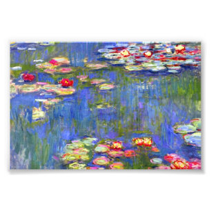 Monet Vatten Lilies 1916 Fototryck