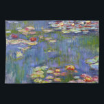 Monet Vatten Lilies 1916 Kitchen Towel Kökshandduk<br><div class="desc">Monet Vatten Lilies 1916 kökshandduk. Oljemålning på arbetsyta från 1916. Franskens imponerande Claude Monet är fortfarande berömd och älskad för de vatten-lilja som han skapat på sin trädgårdsdamm i Giverny. Den här målningen i vatten är från 1916 och avslöjar Monets steg mot ökad abstraktion och mer varierat färg. De vatten...</div>