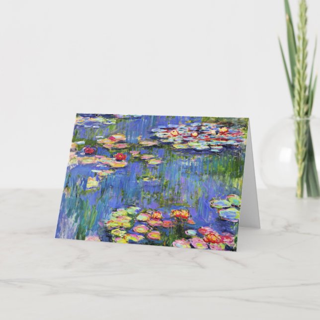 Monet - Vatten Lilies, 1916, kort (Framsida)