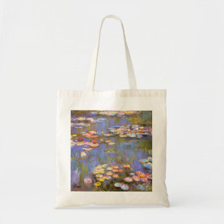 MONET Vatten Lilies 1916, ljusnyanser till väskan Tygkasse