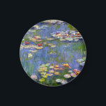 Monet Vatten Lilies 1916 Magnet<br><div class="desc">Monet Vatten Lilies 1916 magnet. Oljemålning på arbetsyta från 1916. Franskens imponerande Claude Monet är fortfarande berömd och älskad för de vatten-lilja som han skapat på sin trädgårdsdamm i Giverny. Den här målningen i vatten är från 1916 och avslöjar Monets steg mot ökad abstraktion och mer varierat färg. De vatten...</div>