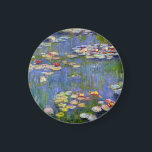 Monet Vatten Lilies 1916 Magnet<br><div class="desc">Monet Vatten Lilies 1916 magnet. Oljemålning på arbetsyta från 1916. Franskens imponerande Claude Monet är fortfarande berömd och älskad för de vatten-lilja som han skapat på sin trädgårdsdamm i Giverny. Den här målningen i vatten är från 1916 och avslöjar Monets steg mot ökad abstraktion och mer varierat färg. De vatten...</div>