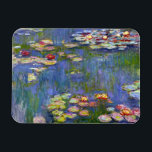Monet Vatten Lilies 1916 Magnet<br><div class="desc">Monet Vatten Lilies 1916 magnet. Oljemålning på arbetsyta från 1916. Franskens imponerande Claude Monet är fortfarande berömd och älskad för de vatten-lilja som han skapat på sin trädgårdsdamm i Giverny. Den här målningen i vatten är från 1916 och avslöjar Monets steg mot ökad abstraktion och mer varierat färg. De vatten...</div>