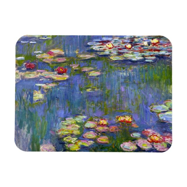 Monet Vatten Lilies 1916 Magnet (Horisontell)