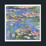 Monet-Vatten Lilies, 1916 Pappersservett<br><div class="desc">Claude Monets berömd,  Vatten Lilies,  1916</div>