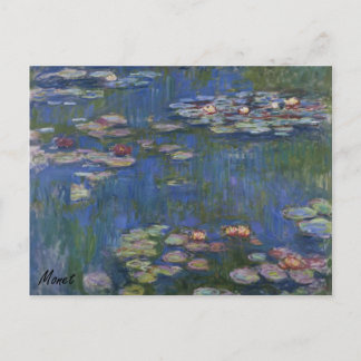 MONET Vatten Lilies 1916 POSTCARD Vykort