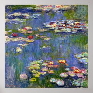 Monet Vatten Lilies 1916 Poster