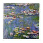 Monet Vatten Lilies 1916 Tile Kakelplatta<br><div class="desc">Monet Vatten Lilies 1916. Oljemålning på arbetsyta från 1916. Franskens imponerande Claude Monet är fortfarande berömd och älskad för de vatten-lilja som han skapat på sin trädgårdsdamm i Giverny. Den här målningen i vatten är från 1916 och avslöjar Monets steg mot ökad abstraktion och mer varierat färg. De vatten liljor...</div>