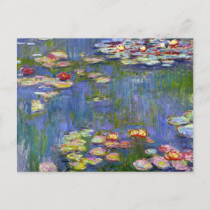 Monet Vatten Lilies 1916 Vykort