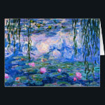 Monet - Vatten Lilies, 1919 års konstverk Hälsningskort<br><div class="desc">Monet - Vatten Lilies,  1919-gratulationskort för teckningar.</div>
