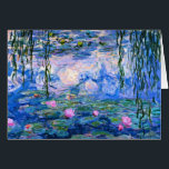 Monet - Vatten Lilies, 1919 års konstverk Hälsningskort<br><div class="desc">Monet - Vatten Lilies,  1919-gratulationskort för teckningar.</div>