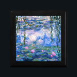 Monet - Vatten Lilies, 1919 års konstverk Minnesask<br><div class="desc">Monet - Vatten Lilies,  1919: Trinket/presentbox.</div>