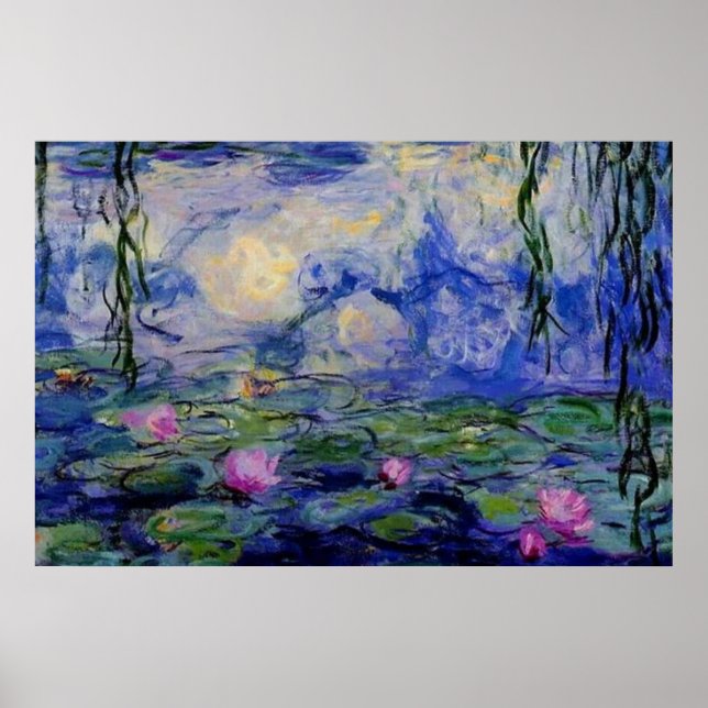 Monet vatten lilies 1919 art poster (Framsidan)