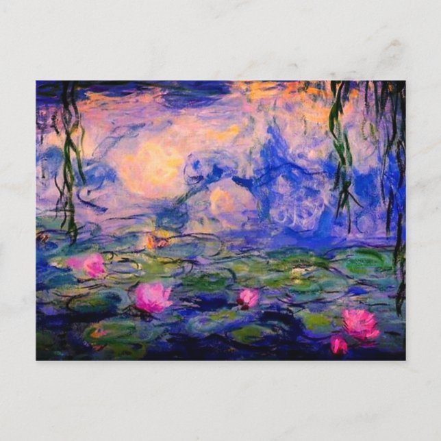 Monet vatten lilies 1919 art vykort (Framsida)