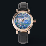 Monet: Vatten Lilies 1919, berömd Armbandsur<br><div class="desc">Claude Monet: Vatten Lilies Red,  1919,  vacker bra konsmålning</div>