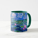 Monet: Vatten Lilies 1919, berömd Mugg<br><div class="desc">Monet: Vatten Lilies 1919 Fransk Impressionistisk konstkaffe mugg.</div>