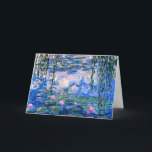 Monet - Vatten Lilies, 1919 Kort<br><div class="desc">Berömd av Claude Monet: Vatten Lilies,  1919</div>