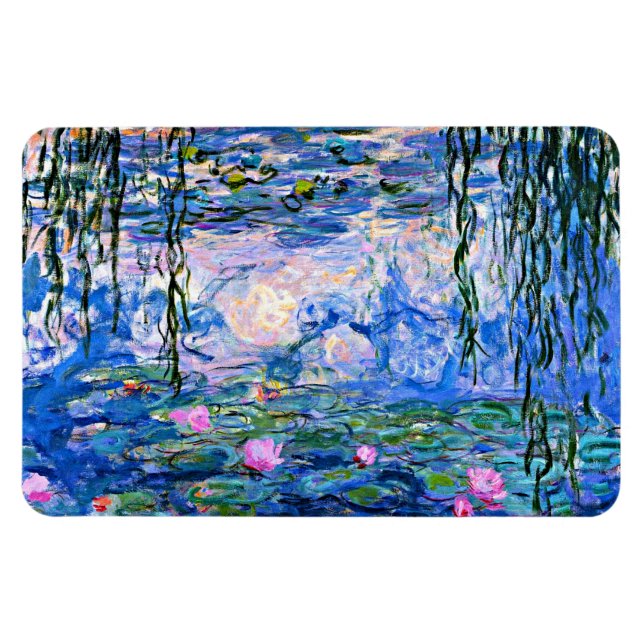 Monet - Vatten Lilies, 1919 Magnet (Horisontell)