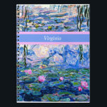 Monet - Vatten Lilies 1919-mallen Anteckningsbok<br><div class="desc">Claude Monets berömd-målning,  Vatten Lilies,  1919,  mall,  redo att anpassa sig. Lägg i namn i ställe i Virginia.</div>