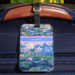 Monet - Vatten Lilies 1919-mallen Bagagebricka<br><div class="desc">Claude Monets berömd-målning,  Vatten Lilies,  1919,  mall,  redo att anpassa sig. Lägg i namn i ställe i Virginia.</div>