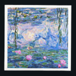 Monet - Vatten Lilies, 1919 Pappersservett<br><div class="desc">Claude Monet 1919-målning,  Vatten Lilies</div>