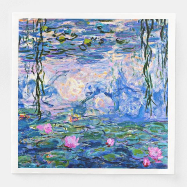 Monet - Vatten Lilies, 1919 Pappersservett (Framsida)