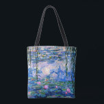Monet - Vatten Lilies, 1919, rosa Tygkasse<br><div class="desc">Claude Monets målning 1919,  Vatten LIlies (rosa),  till väskan.</div>