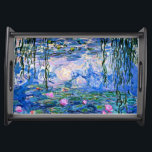 Monet - Vatten Lilies, 1919 Serveringsbricka<br><div class="desc">Claude Monet 1919-målning,  Vatten Lilies</div>