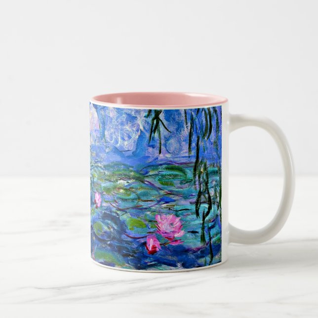 Monet: Vatten Lilies 1919 Två-Tonad Mugg (Höger)