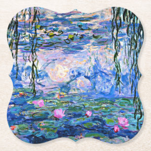 Monet, Vatten Lilies, 1919 Underlägg Papper