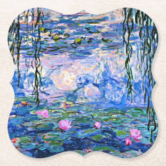 Monet, Vatten Lilies, 1919 Underlägg Papper (Framsida)